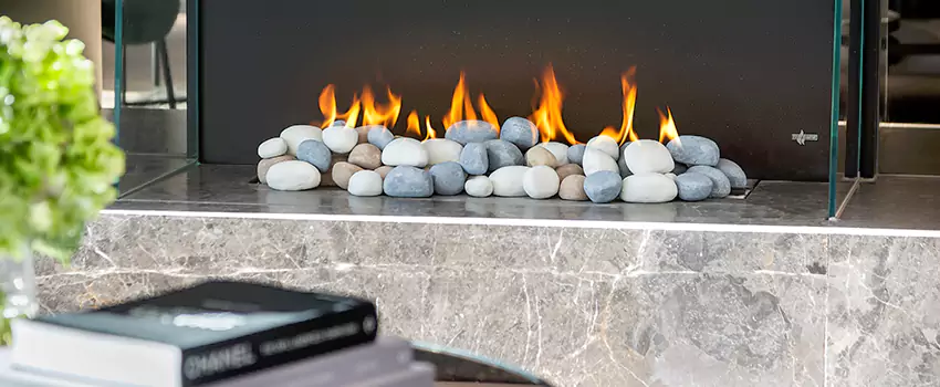 Double-Height Fireplace Design Refurbishment in Bradford, Ontario