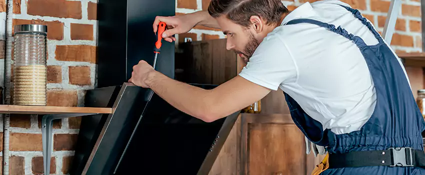 Old Rusted Metal Fireplace Repair And Replacement in Fishers Corners, ON